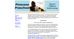 Desktop Screenshot of pineconepreschool.org